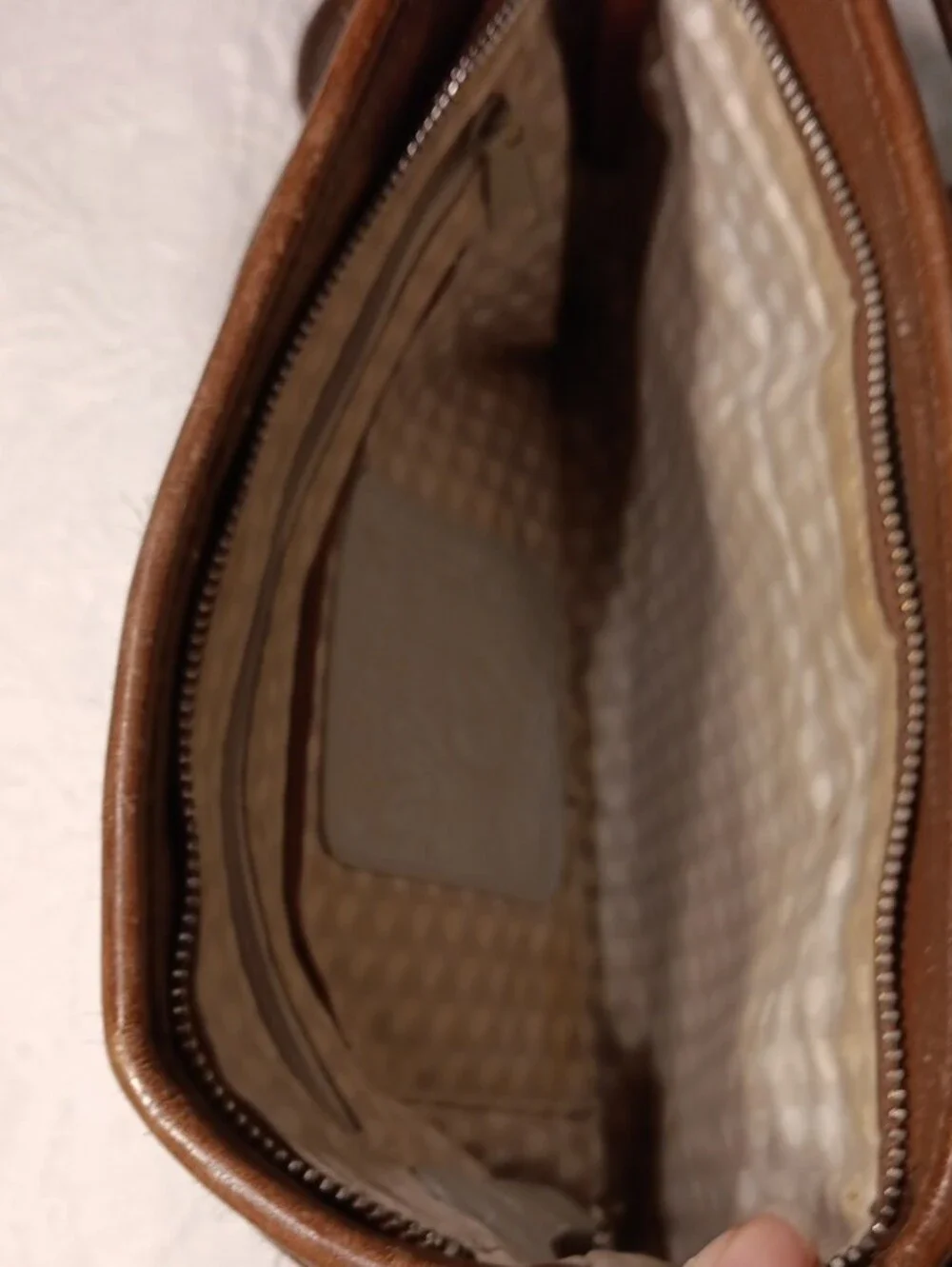 Brighton Tan Leather-Trim Woven Straw Crossbody